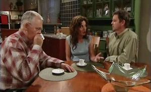 Harold Bishop, Liljana Bishop, David Bishop in Neighbours Episode 