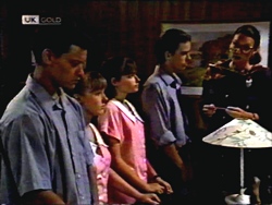 Josh Anderson, Melissa Jarrett, Cody Willis, Todd Landers, Dorothy Burke in Neighbours Episode 