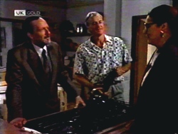 Colin Burke, Jim Robinson, Dorothy Burke in Neighbours Episode 