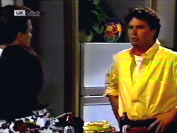 Paul Robinson, Caroline Alessi, Phil Hoffman in Neighbours Episode 