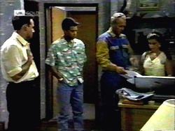 Glen Donnelly, Josh Anderson, Jim Robinson, Lucy Robinson in Neighbours Episode 1417