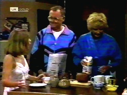 Gemma Ramsay, Harold Bishop, Madge Bishop in Neighbours Episode 