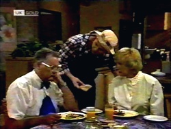 Harold Bishop, Joe Mangel, Madge Bishop in Neighbours Episode 