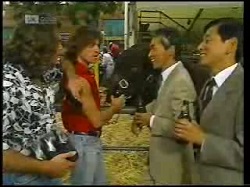 Wayne Duncan, Troy Duncan, Mr Takahashi, Mr Kitamura in Neighbours Episode 1925