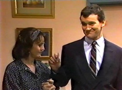 Pam Willis, Ned Miles in Neighbours Episode 