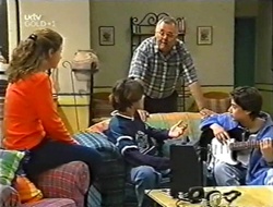 Hannah Martin, Paul McClain, Harold Bishop, Mike Burns in Neighbours Episode 2998