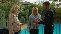 Belinda Bell, Steph Scully, Mark Brennan in Neighbours Episode 