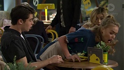 Ben Kirk, Xanthe Canning, Madison Robinson in Neighbours Episode 7449