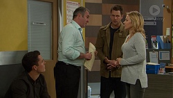 Aaron Brennan, Karl Kennedy, Mark Brennan, Steph Scully in Neighbours Episode 