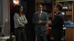 Angelina Jackson, Aaron Brennan, Paul Robinson in Neighbours Episode 7453