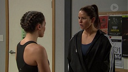 Paige Novak, Angelina Jackson in Neighbours Episode 