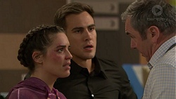 Paige Smith, Aaron Brennan, Karl Kennedy in Neighbours Episode 7454