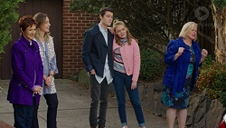 Susan Kennedy, Sonya Rebecchi, Ben Kirk, Xanthe Canning, Sheila Canning in Neighbours Episode 