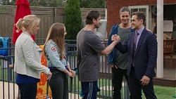 Lauren Turner, Piper Willis, Brad Willis, Tyler Brennan, Aaron Brennan in Neighbours Episode 