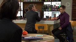 Leo Tanaka, Paul Robinson, Aaron Brennan in Neighbours Episode 7459