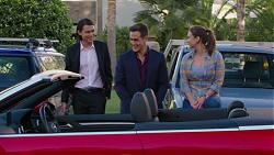 Leo Tanaka, Aaron Brennan, Amy Williams in Neighbours Episode 7459