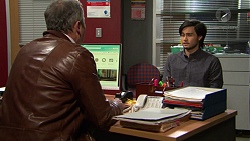 Karl Kennedy, David Tanaka in Neighbours Episode 7464