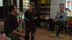 Jack Callahan, Nikki Jackson, Paige Novak in Neighbours Episode 