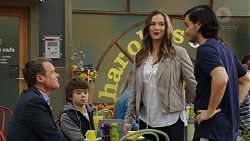 Paul Robinson, Jimmy Williams, Amy Williams, David Tanaka in Neighbours Episode 7468