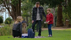 Steph Scully, Lucas Fitzgerald, Adam Fitzgerald in Neighbours Episode 7470