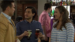 Aaron Brennan, David Tanaka, Amy Williams in Neighbours Episode 7475