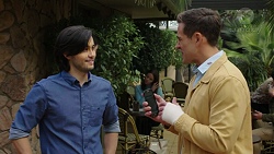 David Tanaka, Aaron Brennan in Neighbours Episode 