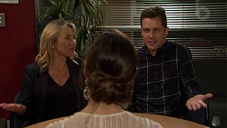 Steph Scully, Victoria Lamb, Mark Brennan in Neighbours Episode 7479