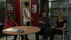 Sonya Rebecchi, Victoria Lamb, Mark Brennan, Steph Scully in Neighbours Episode 