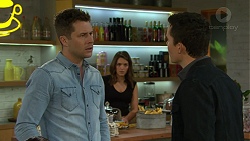 Mark Brennan, Paige Smith, Jack Callahan in Neighbours Episode 7487