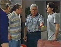 Neville, Toadie Rebecchi, Lou Carpenter, Darren Stark in Neighbours Episode 3001