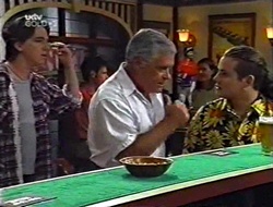 Darren Stark, Lou Carpenter, Toadie Rebecchi in Neighbours Episode 3002