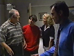 Harold Bishop, Paul McClain, Madge Bishop, Karl Kennedy in Neighbours Episode 3007