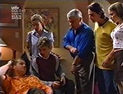 Toadie Rebecchi, Anne Wilkinson, Billy Kennedy, Lou Carpenter, Darren Stark, Libby Kennedy in Neighbours Episode 3009