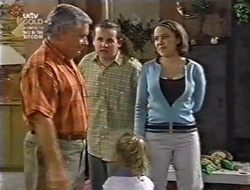 Lou Carpenter, Toadie Rebecchi, Libby Kennedy, Louise Carpenter (Lolly) in Neighbours Episode 