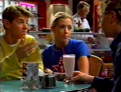 Lance Wilkinson, Amy Greenwood, Harold Bishop, Patrick Greenwood in Neighbours Episode 