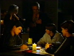 Madge Bishop, Harold Bishop, Paul McClain, Tad Reeves, Hannah Martin in Neighbours Episode 