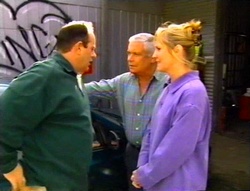 Philip Martin, Lou Carpenter, Ruth Wilkinson in Neighbours Episode 3415