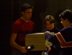 Tom Goodwin, Tad Reeves, Paul McClain in Neighbours Episode 