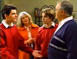 Paul McClain, Madge Bishop, Tad Reeves, Harold Bishop in Neighbours Episode 3417