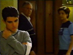 Paul McClain, Harold Bishop, Hannah Martin in Neighbours Episode 