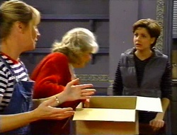 Ruth Wilkinson, Madge Bishop, Hannah Martin in Neighbours Episode 3417
