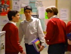 Liam Rigby, Paul McClain, Tad Reeves in Neighbours Episode 