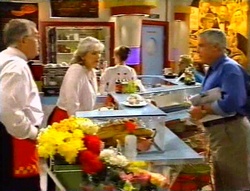 Harold Bishop, Madge Bishop, Lou Carpenter in Neighbours Episode 3420