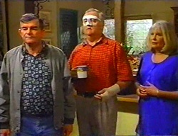 Barry Reeves, Harold Bishop, Madge Bishop in Neighbours Episode 