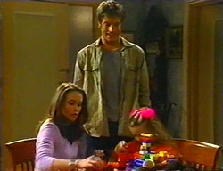 Libby Kennedy, Drew Kirk, Louise Carpenter (Lolly) in Neighbours Episode 3442