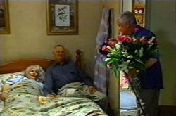 Madge Bishop, Harold Bishop, Lou Carpenter in Neighbours Episode 