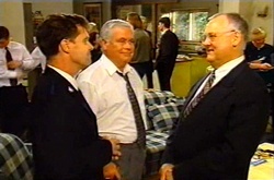 Lindsay Hall, Lou Carpenter, Harold Bishop in Neighbours Episode 