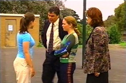Bianca Nugent, Joe Scully, Michelle Scully, Lyn Scully in Neighbours Episode 