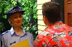 Sgt. Joanna Douglas, Toadie Rebecchi in Neighbours Episode 