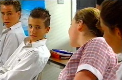 Callum Jackson, Michelle Scully, Elly Turnbull in Neighbours Episode 